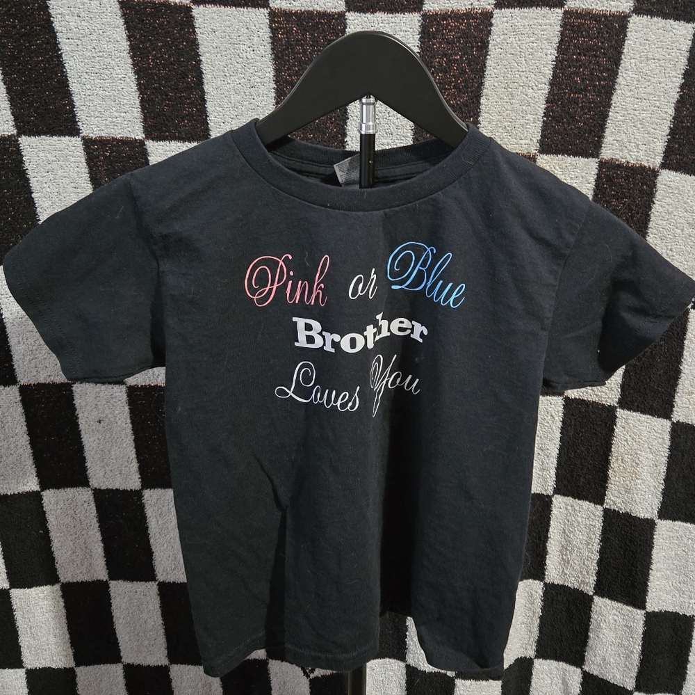 Big brother gender reveal shirt size XS 6